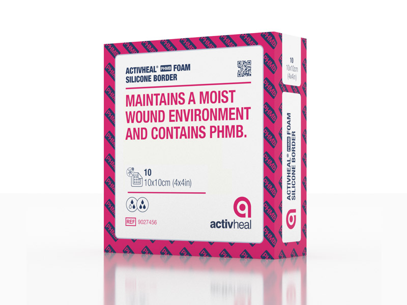 ActivHeal® PHMB Silicone Foam Border